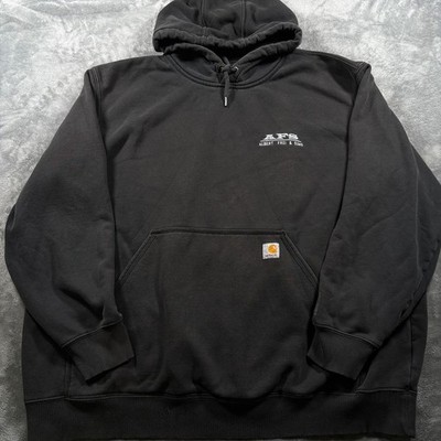 Carhartt Albert Frei & Sons Rain Defender Hoodie Mens 3XL Black Kangaroo Pockets