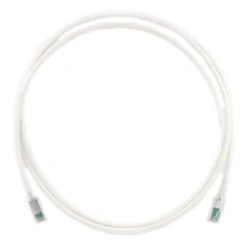 SIEMON ZM6A-S02M-02 ZMAX SHIELDED CAT6A PATCH CABLE, S/FTP, RJ45, 6.5', WHITE