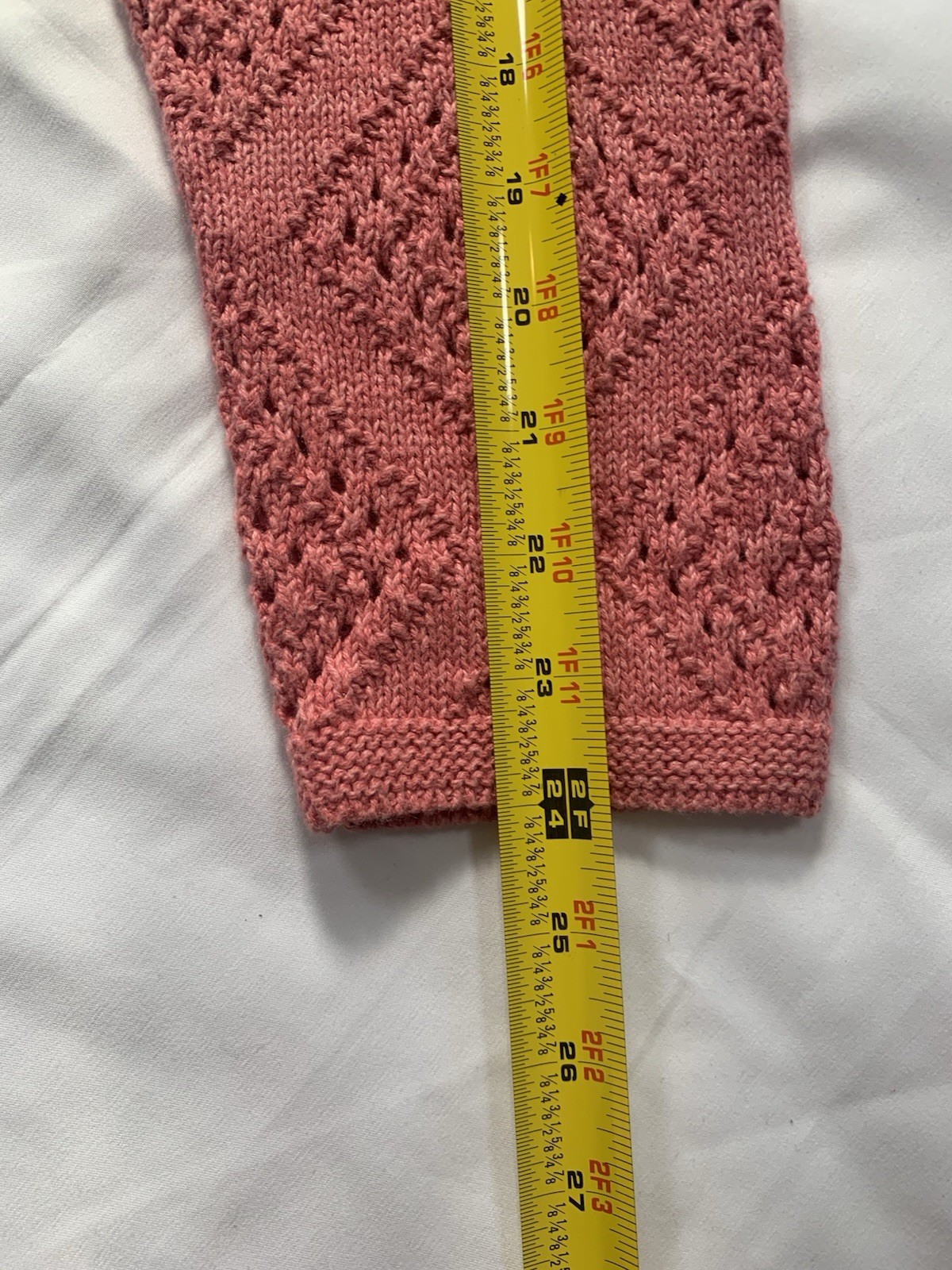 Christopher & Banks Pink Patchwork Knit Sweater Z… - image 6