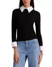 Alice and Olivia Porla Collared Sweater MSRP 395