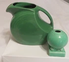 Vintage Fiesta *MEDIUM GREEN* Disk Water Pitcher (As Is)