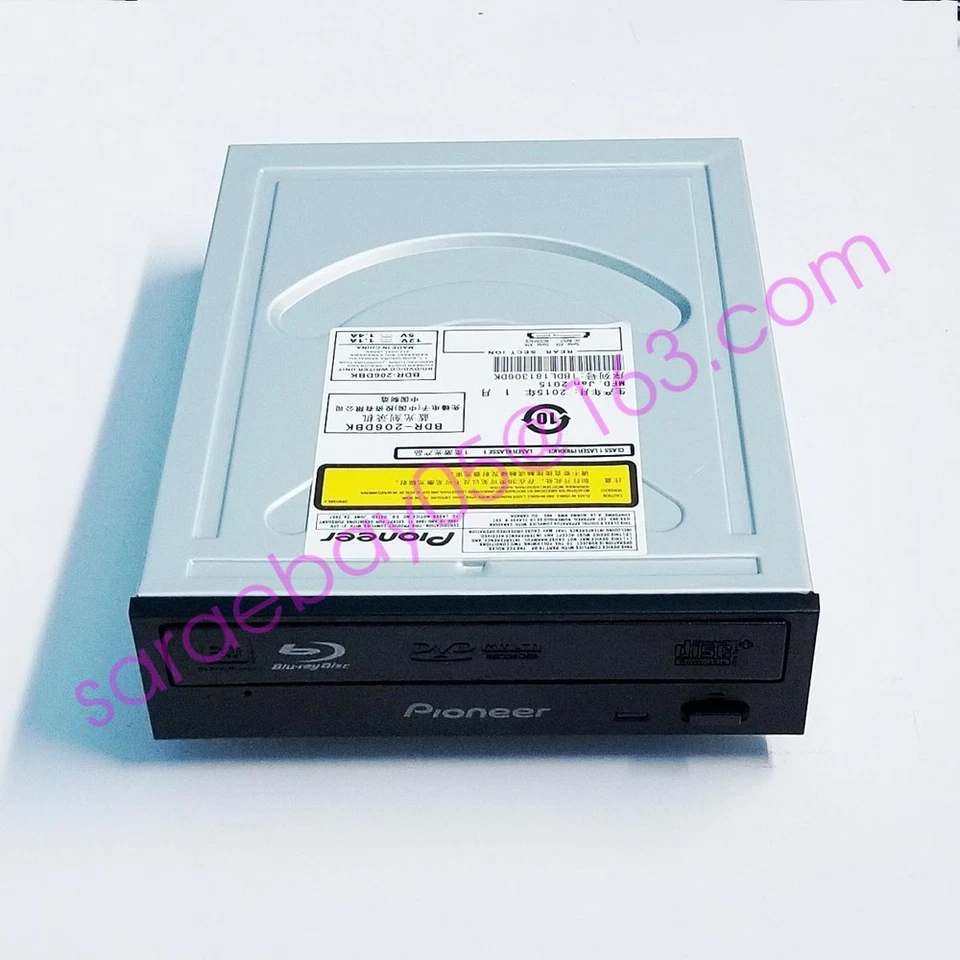 Pioneer BDR-206DBK 12X Blu-ray BD-R SATA BD DVD CD Drive Burner Writer 3D Player - Image 3 of 4