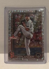 2025 Topps Update Series - Justin Verlander #US100 Topps Foil Pattern