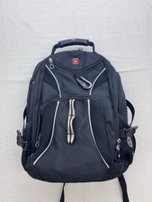 Swiss Gear 1900 Scan Smart TSA 17-Inch Laptop Tablet Backpack Black Tech Bag