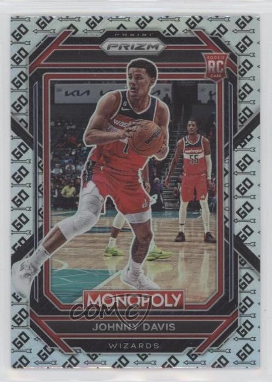 2022-23 Panini Prizm Monopoly GO Space Prizm Johnny Davis #90 Rookie RC 10y3