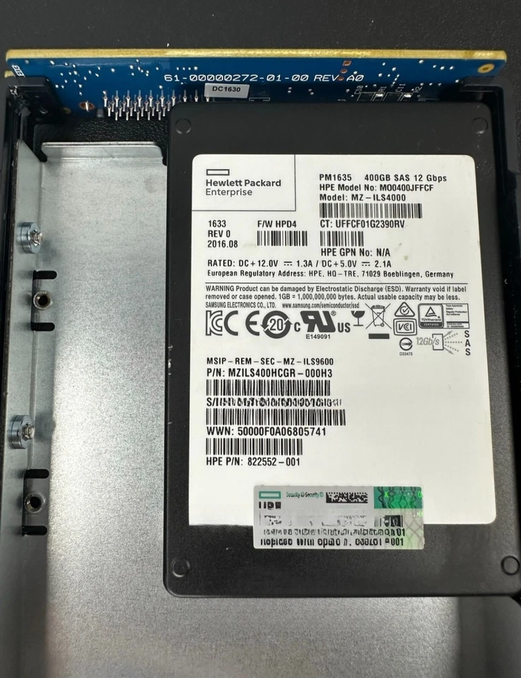 HP 400GB MSA P9M79A 868231-001 SAS 3.5'' 12Gb Mixed Use SSD Solid State Drives - Image 3 of 4