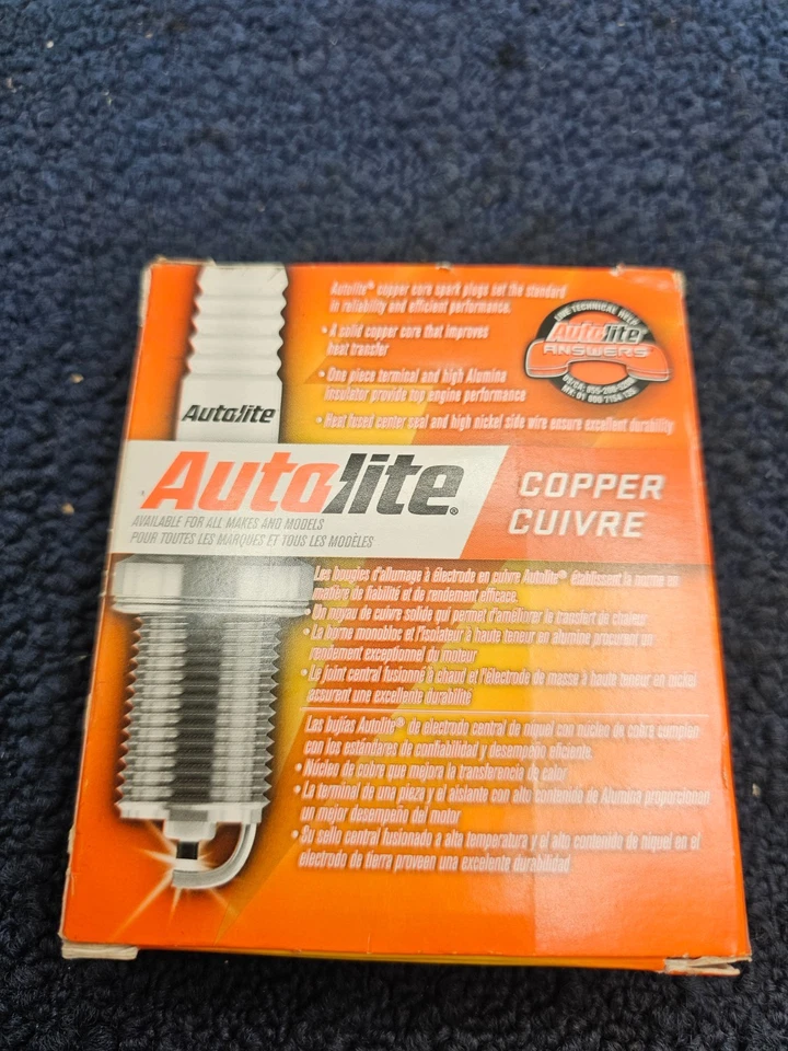 (CANTIDAD 8) Bujía Autolite 46 de cobre para Lincoln Continental 1956-1957 Foto 4 de 4
