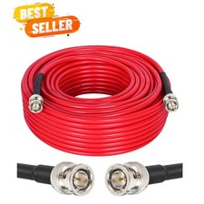 75 Ohm RG59 Coaxial SDI Cable 100FT - High-Speed BNC Male Connector for Cameras