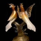 Stunning Vintage Large Murano Venetian Glass Flapping bird Figurine Rare