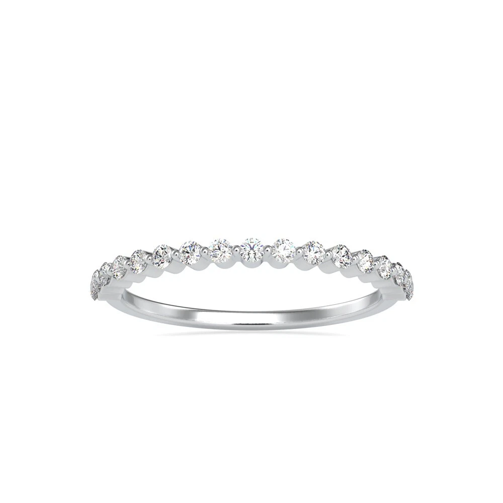 IGI Certified Diamond Ring 0.26 tcw F/VS 14k Gold Round Cut Lab Created image-1