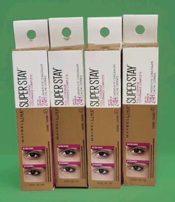 Maybelline Superstay 24Hr Full Coverage Under-Eye Concealer 40 Caramel 4pcs 