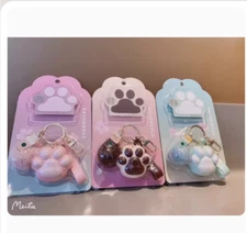 Authentic Starbucks China Cute Sakura Cat Paws Ornament Bag Decorations Keychain