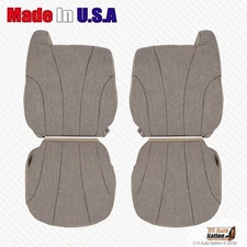 1999 2000 Chevy Silverado W/T Driver & Passenger Bottoms-Tops Cloth Cover Tan