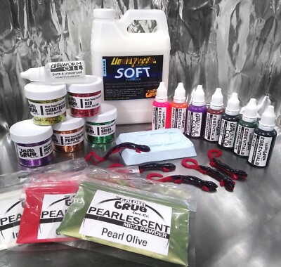 NEW SUPER STARTER SET Lizard Salamander Mold plastisol fishing lure making kit
