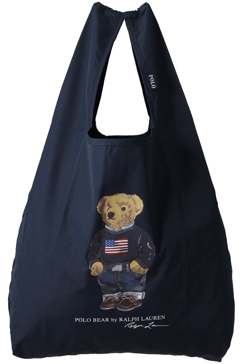 POLO RALPH LAUREN Pocketable Rain Bag Polo Bear Print 4 Colors