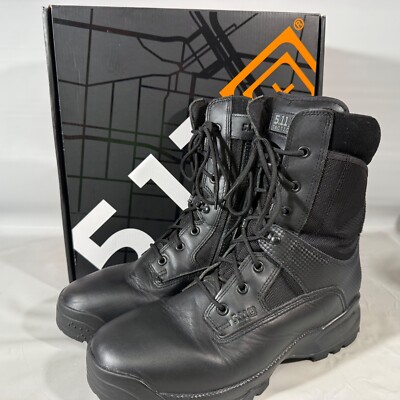 511 Tactical Boots ATAC 2.0 8 Inch Side Zip Black Men s Size 12 Work Uniform N