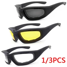 1/3PCS Riding Glasses Motorcycle Sunglasses Anti UV Dustproof Windproof Goggles