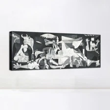 Canvas Print Extra Large Art Guernica by Pablo Picasso w/Inner Frame 26"x60"