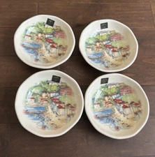 Effetti Set Of 4 Salad Bowls New Made In Italy Amalfi Coast Boats