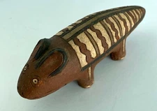 Rare Vintage Banded Mongoose Folk Art Made in Botswana Figurine
