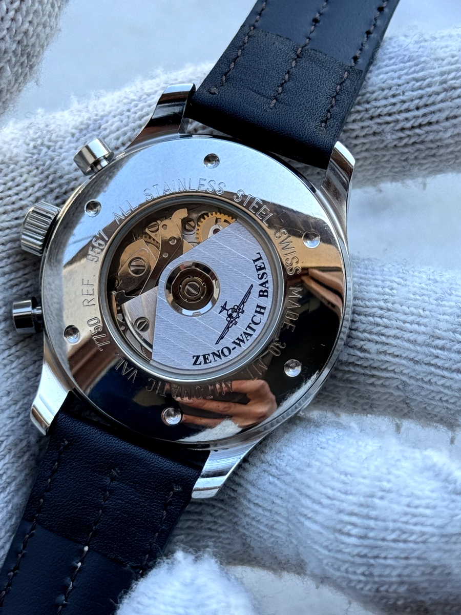 Zeno Watch Basel Chronograph Automatic Day Date Watch Pilots 9557