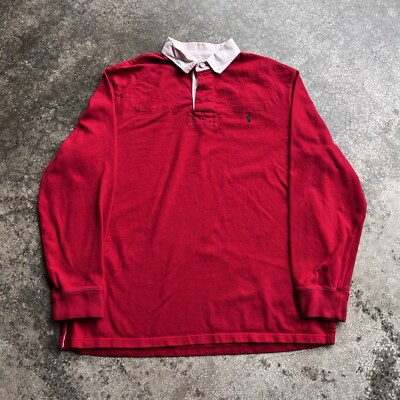 Vintage 90s Polo Ralph Lauren NYC L/S Rugby Shirt Mens Size XL