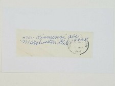 Judy Johnson (d.1989) HOF HAND WRITTEN - Vintage Return Address