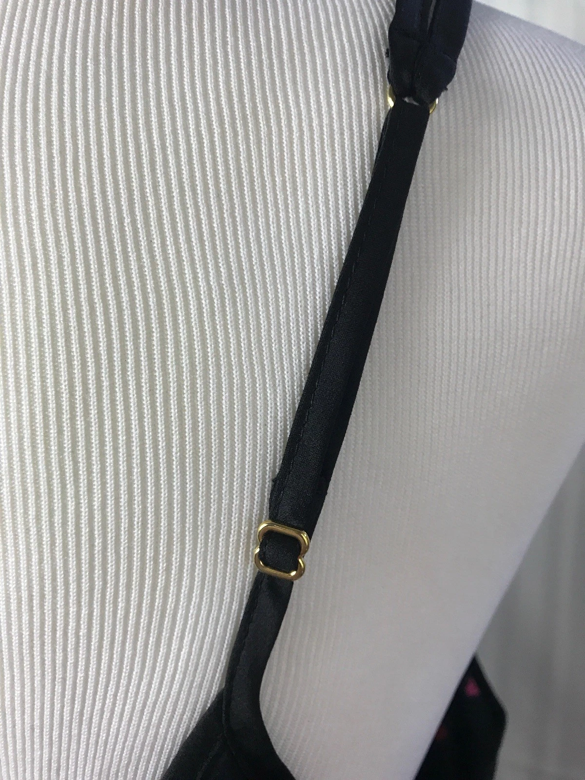 Kate Spade Chemise Gown Black Pink Red Hearts Womens Sz Medium MSRP $78