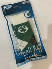 Celtics Basketball- For Bare Feet Scented Socks,  Pizza Scent
