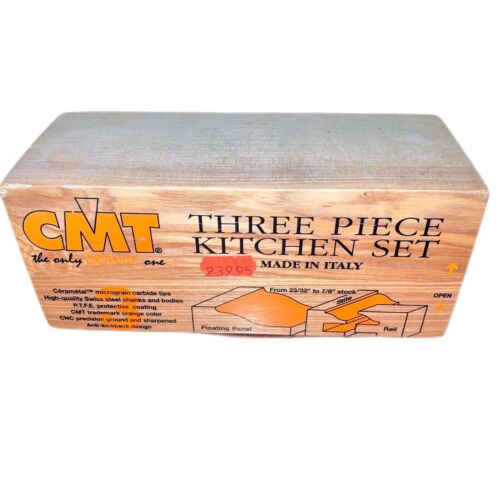 CMT Three Piece Kitchen The Only Orange One Hardwood Case Half Shank 80051311 - Picture 2 of 12