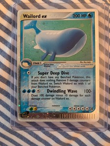 Details About Wailord Ex 100100 Ex Sandstorm Pokemon Card Holo Foil Shiny Very Rare