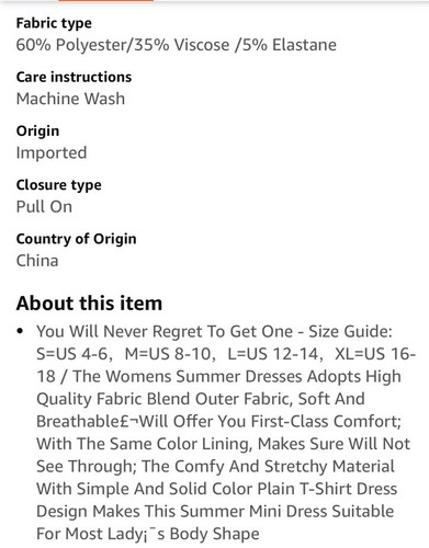 BTFBM Damen 2024 Sommer ärmelloses Tank Kleid Größe Large blau Minikleid - Bild 3 von 10