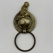 Schlitz Vintage 1970s Lady On The Globe Vacuform Plastic Sign Milwaukee