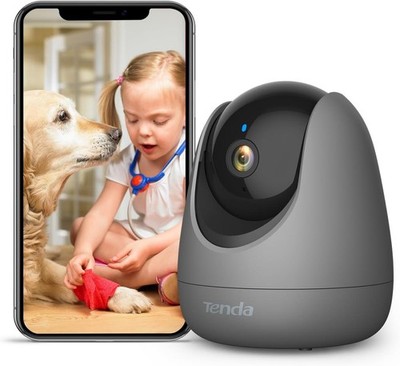Tenda CP3 V2.2 Überwachungskamera Innen 360 Grad WLAN IP Kamera 2-Wege-Audio