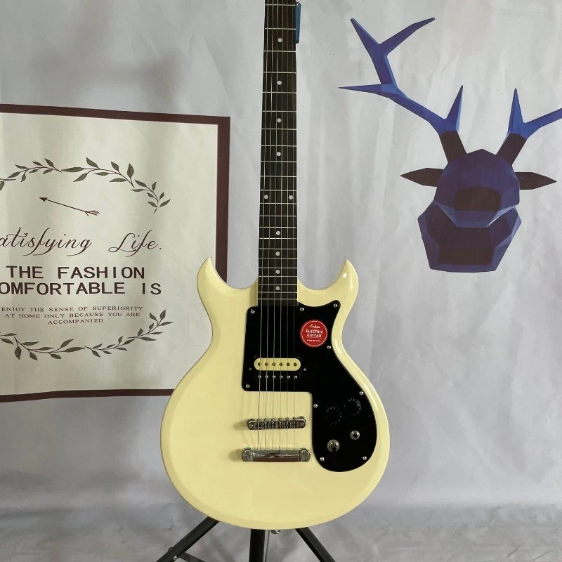 Melody Maker Electric Guitar Olympic White Double Cutaway Solid Body H Pickup - Image 2 of 4
