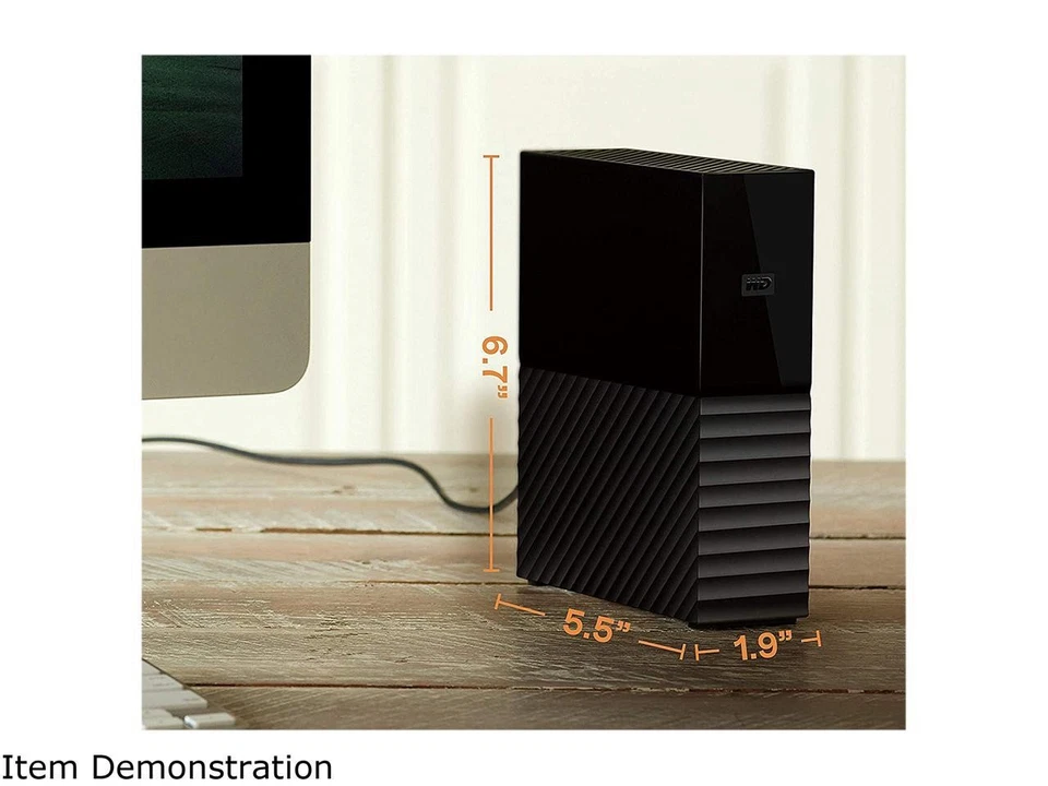 WD My Book 18TB USB 3.0, Micro-B External Desktop Hard Drive WDBBGB0180HBK-NESN - Image 3 of 4