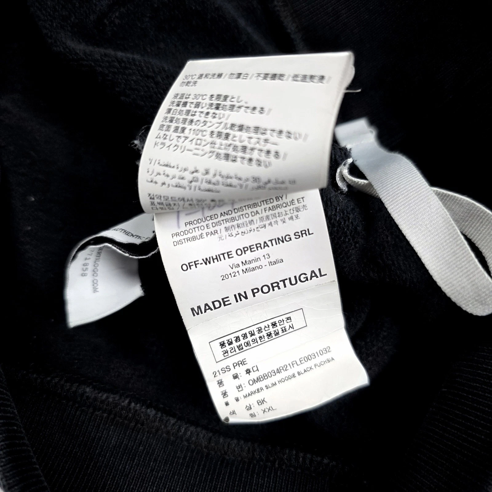 OFF WHITE Felpa con cappuccio Off White Marker Arrow OMBB034R21FLE0031032 138580130