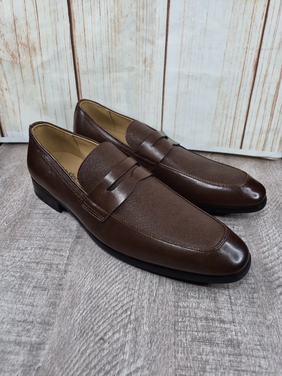 Calvin Klein Men\'s Oxford Brown Dress Shoes, Size 10, Pointed Toe, Loafers Calvin Klein Oxford Brown Dress Shoes for Men for sale | eBay main image 4