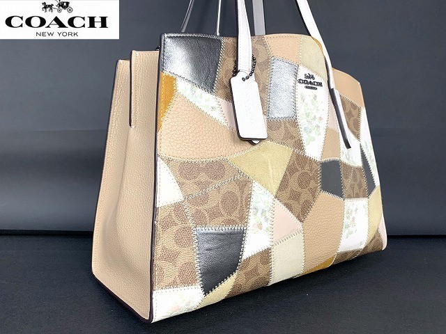 beautiful   Rare Model COACH Patchwork Leather To… - image 4