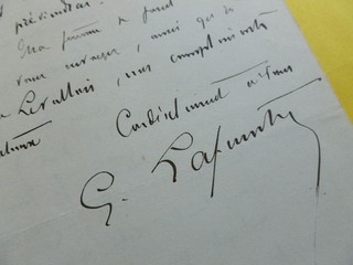 Georges LAFENESTRE (1837 1919) POETE & Historien ACADEMIE Beaux Arts. AUTOGRAPH