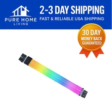 Strimer Wireless 8 Pin RGB Power Extension Cable - 382mm Length, 2.4 GHz Control