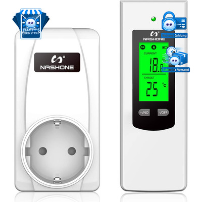 Digitaler Temperaturregler mit Fernbedienung für Heizung/Kühlung