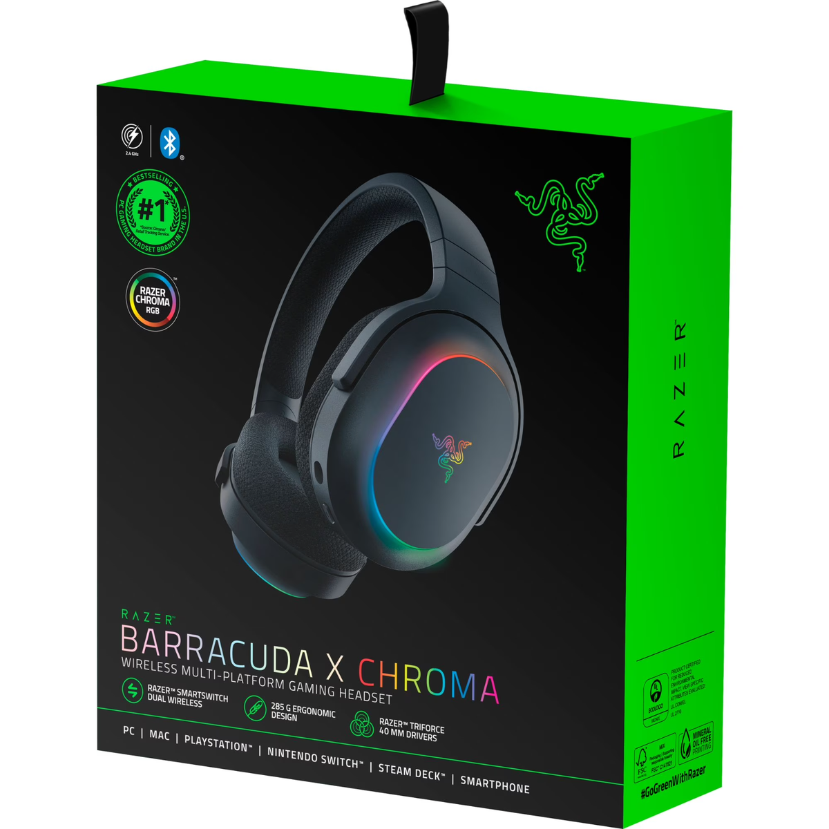 【新品未開封品】Razer Barracuda X Chroma RAZER Barracuda X Chroma Wireless RGB Gaming Headset Lightweight