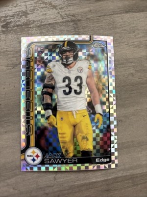 2025 Topps Chrome - Rookies Jack Sawyer #357 X-Fractor (RC)