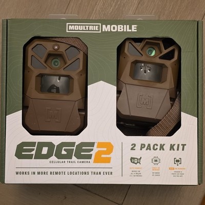 Moultrie Edge 2 Cellular Trail Camera 2-Pack Auto Connect Built-in Memory