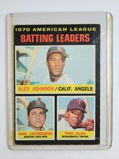 Carl Yastrzemski Red Sox 1971 Topps, 1970 AL Batting Leaders #61 ⚾