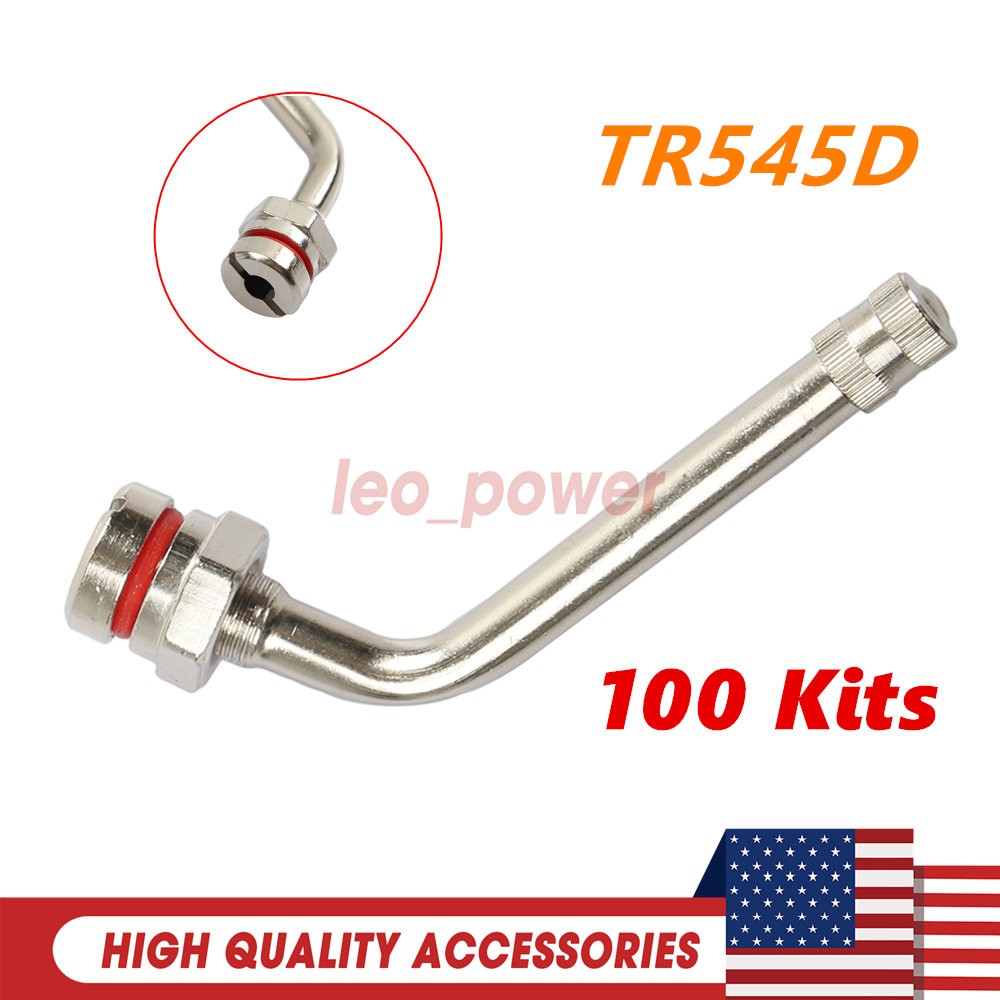 100 Kits New TR545D Truck Tire Valve Stems For New 22.5 & 24.5 Alcoa Aluminum