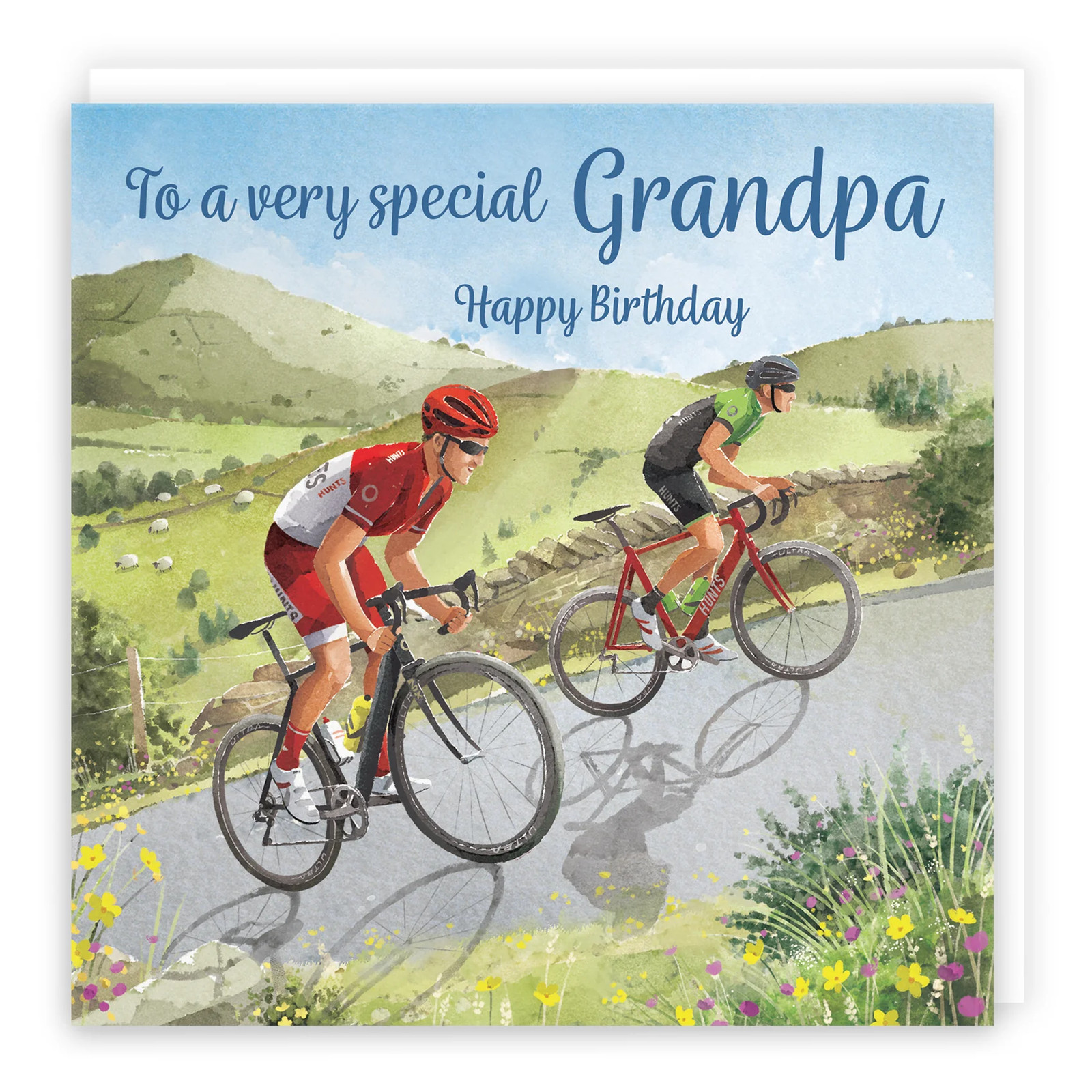 Grandpa Birthday Card Road Cycling Milo's Gallery
