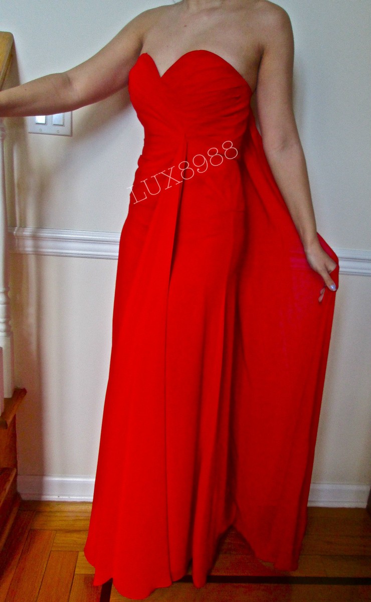 Long FAVIANA 6428 Red Formal Bridesmaid DRESS GOWN sizes 0-16 | eBay