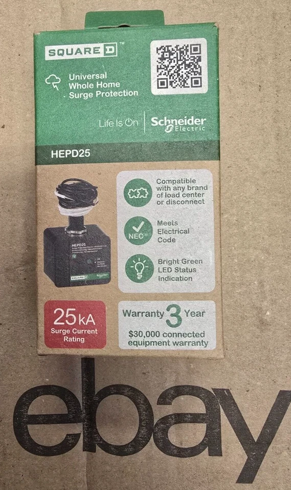 Square D HEPD25 25-kA Indoor & Outdoor Surge Protective Device NEXT DAY SHIP!